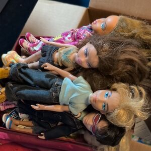 Fashion Doll Set with Blue and Brown Outfits